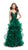 La Femme - 25857 Beaded Lace Deep Sweetheart A-line Dress in Green