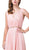 Dancing Queen - 2588 Ruched Bodice A-Line Gown with Rhinestone Belt In Pink