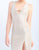 Ieena Duggal - 25909I Fitted V-Neck Sheath Evening Gown in Silver