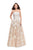 La Femme - 25925 Lace Sweetheart Tulle Ballgown In White and Neutral