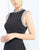 Ieena Duggal - 25933I Pearl Accent Long Black Evening Dress in Black
