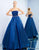 Ieena Duggal - 25943I Strapless Straight Neckline A-Line Gown In Blue