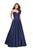 La Femme - 25953 Strapless Sweetheart Mikado Ballgown In Blue