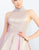 Ieena Duggal - 25957I Beaded High Halter Metallic Ballgown in Pink