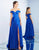 Ieena Duggal - 25958I Off Shoulder A-Line High Slit Prom Gown In Blue