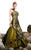 MNM Couture - 6091 Ruched Asymmetric A-line Dress In Green