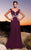 MNM Couture - 6424 Embellished V-neck Floral Dress In Red