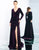 Ieena Duggal - 26007I Long Sleeve Velvet Evening Gown in Purple