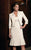 Daymor Couture - Scoop Neck Sheath Dress with Long Sleeve Jacket 1130 in Neutral