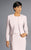 Daymor Couture - Jewel Dress with Ornate Cuffed Jacket 702109 in Purple
