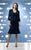 Daymor Couture - Embellished V-Neck Sheath Dress 8025 in Blue