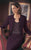 Daymor Couture - Beaded V-Neck Dress with Jacket 8130 in Purple