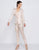 Ieena Duggal - 26085I Strapless Sweetheart Jumpsuit With Jacket In Pink