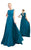 Ieena Duggal - 26088I Beaded Cap Sleeves Mermaid Gown with Overskirt