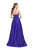 La Femme - 26104 Sparkling Beaded Deep Sweetheart A-line Gown In Purple