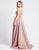 Ieena Duggal - 26123I Sweetheart Pleated A-Line Evening Gown In Pink
