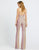 Ieena Duggal - 26139I Strapless Sweetheart Fitted Jumpsuit In Pink