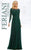 Feriani Couture - 26145 Dazzling Long Sleeve Evening Gown In Green