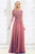 Feriani Couture - 26145 Dazzling Long Sleeve Evening Gown In Pink