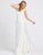 Ieena Duggal - 26158I Beaded Sweetheart Trumpet Dress With Train In White