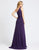 Ieena Duggal - 26163I One Shoulder A-line Dress With Slit In Purple