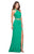 La Femme - 26171 Strappy Halter Sheath Dress in Green