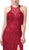 Dancing Queen - 2618 Embellished Mesh Sexy Back Long Slit Gown In Red