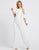 Ieena Duggal - 26192I Ruffled Halter Neck Jumpsuit In White