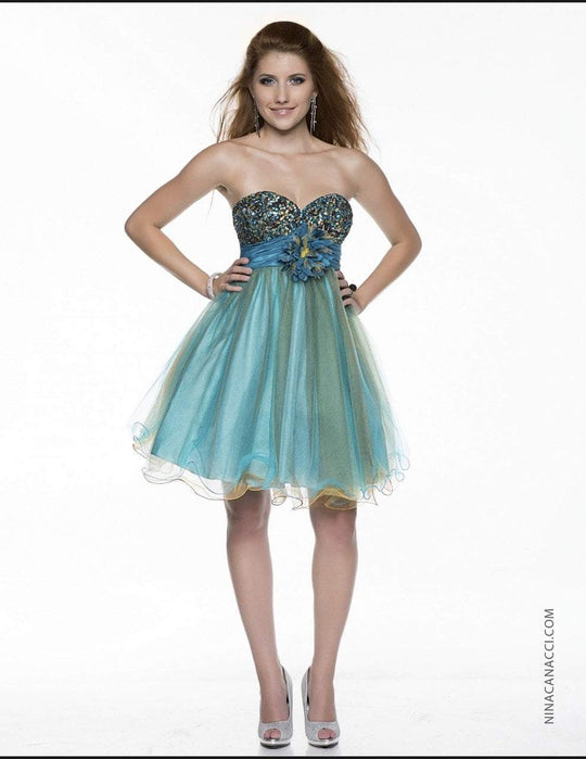 26220 Dress in Peacock