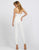 Ieena Duggal - 26223I Strapless Fitted Jumpsuit With Jacket In White
