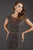 Feriani Couture - 26257 Illusion Bateau Neck Bedecked Gown In Gray