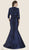 Rina di Montella - RD2625L-1 Strapless Mikado Mermaid Gown With Bolero In Blue