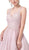 Dancing Queen - 2626 Embroidered V-neck Ballgown In Pink