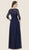 Rina Di Montella - RD2626 Embellished Illusion Bateau Chiffon Dress in Blue