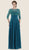 Rina Di Montella - RD2626 Embellished Illusion Bateau Chiffon Dress in Green