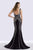 Feriani Couture - 26270 Two Tone Sweetheart Sheath Dress In Black and White