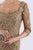 Feriani Couture - 26271 Quarter Length Sleeve Lace Sheath Gown In Brown
