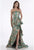 Feriani Couture - 26298 Embellished Strapless Trumpet Dress In Green