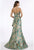 Feriani Couture - 26298 Embellished Strapless Trumpet Dress In Green