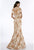 Feriani Couture - 26299 Floral Applique Off-Shoulder Mermaid Dress In Pink