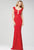 Stunning Fitted Long Gown 26324