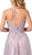 Dancing Queen - 2645 Appliqued Illusion Corset A-Line Gown In Pink