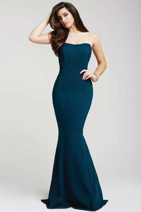 Marvelous Strapless Trumpet Prom Dress 26563