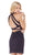 Braided Lace Halter Sheath Dress in Gray