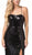 Dancing Queen - 2667 Strappy Sequined Prom Dress In Black