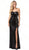 Dancing Queen - 2667 Strappy Sequined Prom Dress In Black