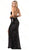 Dancing Queen - 2667 Strappy Sequined Prom Dress In Black