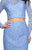 La Femme - 26767 Two Piece Lace Long Sleeves Dress in Blue