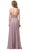 Dancing Queen - 2678 Beaded Halter A-Line Prom Dress In Brown