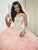 Quinceanera Collection - 26800 Crystal Beaded Rosette Ruffle Ballgown